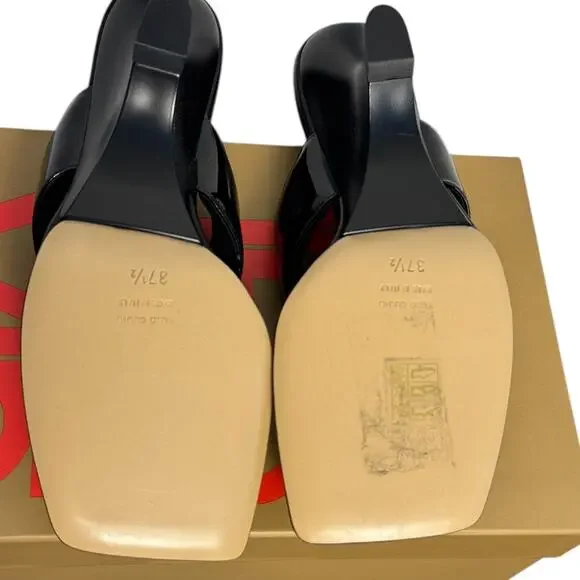 NWT Gia Borghini Gia 6 Leather Thong Sandal Kitten Heels - Picture 8 of 12